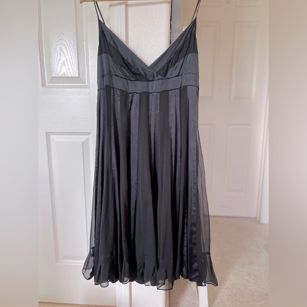 Vintage Diane Von Furstenberg silk dress black NWOT LBD